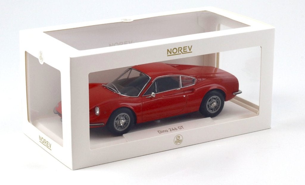 Ferrari Dino 246 GT '68 Rood Persuaders 1/18 NOREV R. 187800, Hobby en Vrije tijd, Verzenden, Nieuw, Auto, Norev