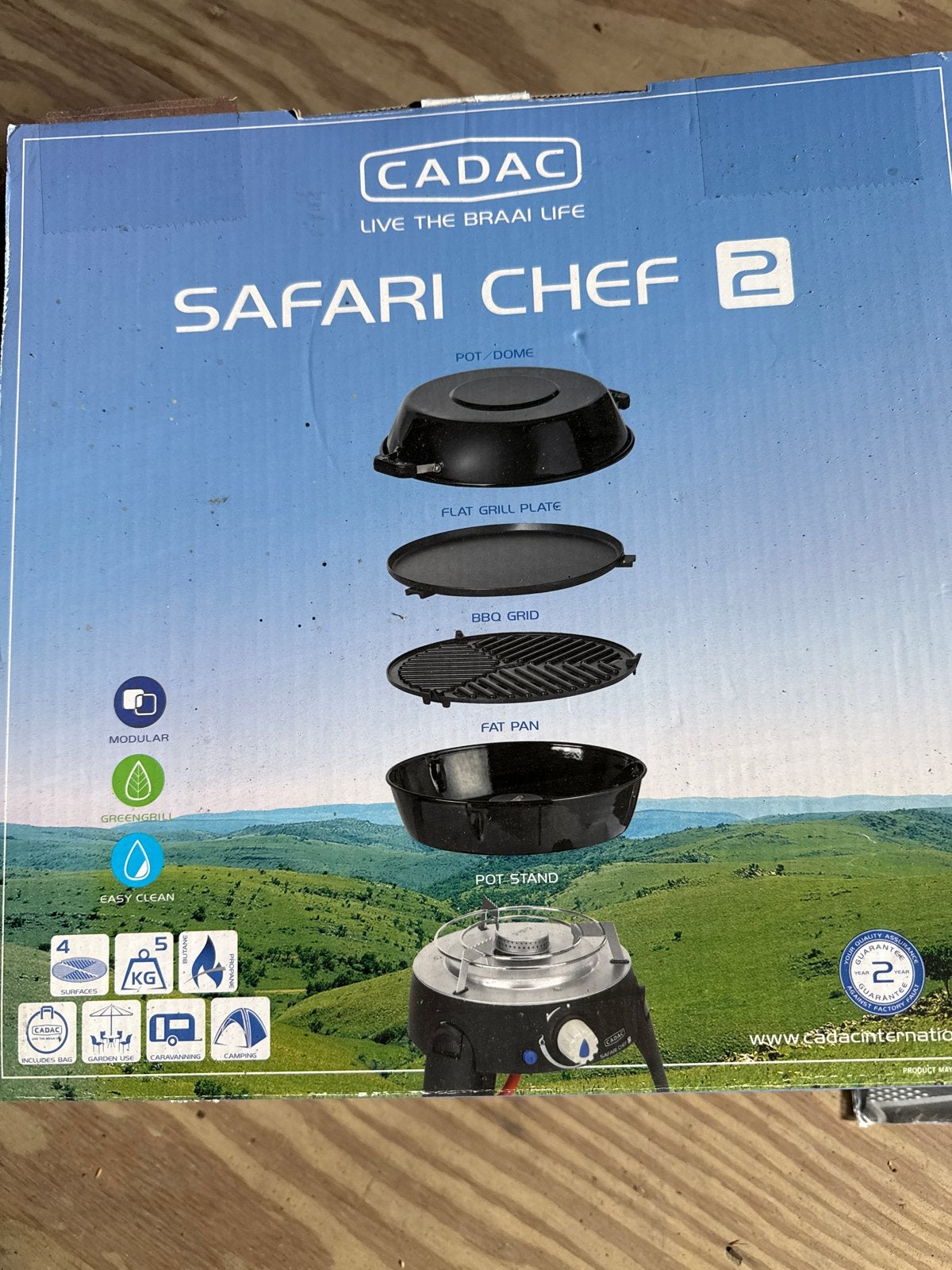 Cadac Safari Chef 2 - Draagbare Gasbarbecue met Accessoires, Ophalen of Verzenden, Nieuw