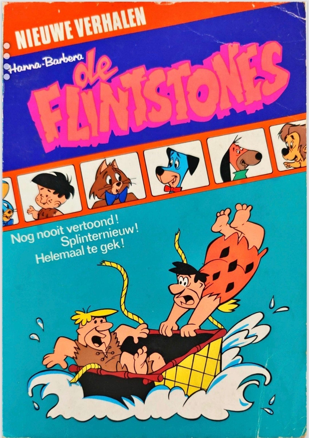 De Flintstones - Nieuwe Verhalen Hanna-Barbera, Eén stripboek, Ophalen of Verzenden, Zo goed als nieuw, Hanna-Barbera