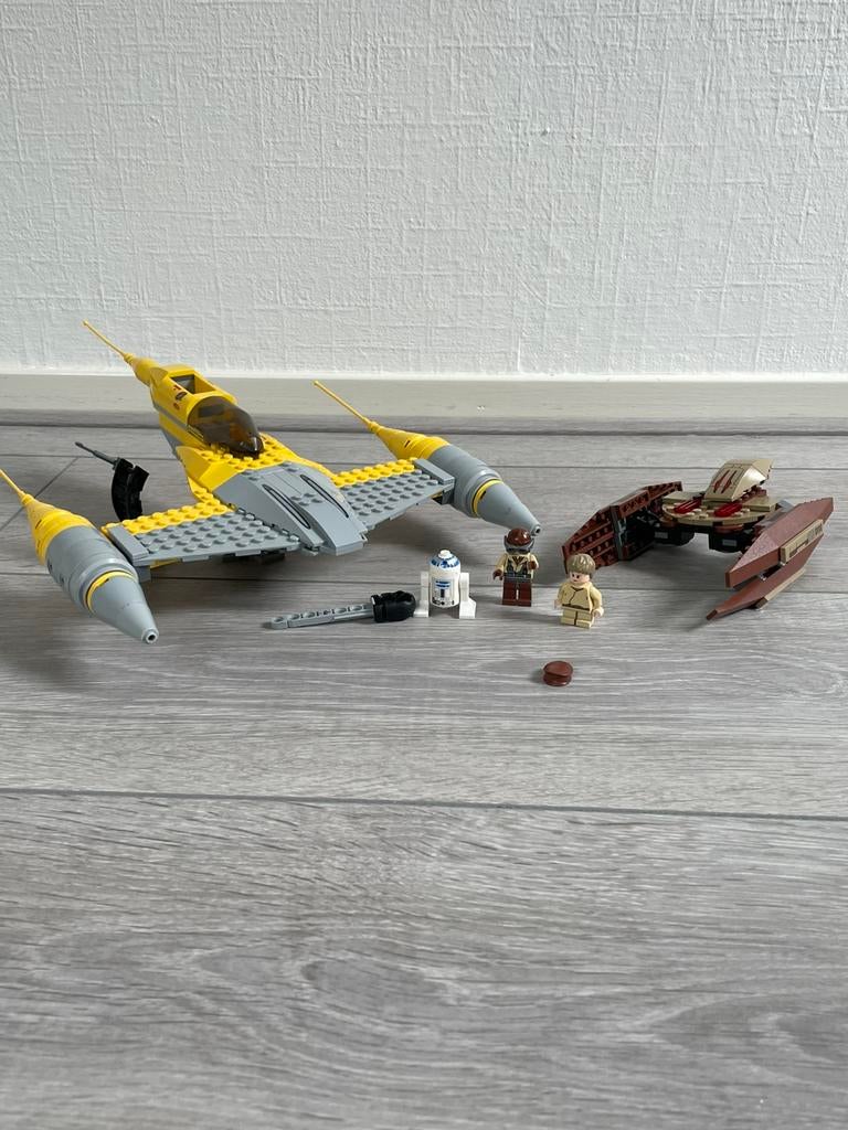 Lego Star Wars 7660 Naboo N-1 Starfighter en Vulture droid, Inclusief minifiguren, Gebruikt, Star Wars, Lego