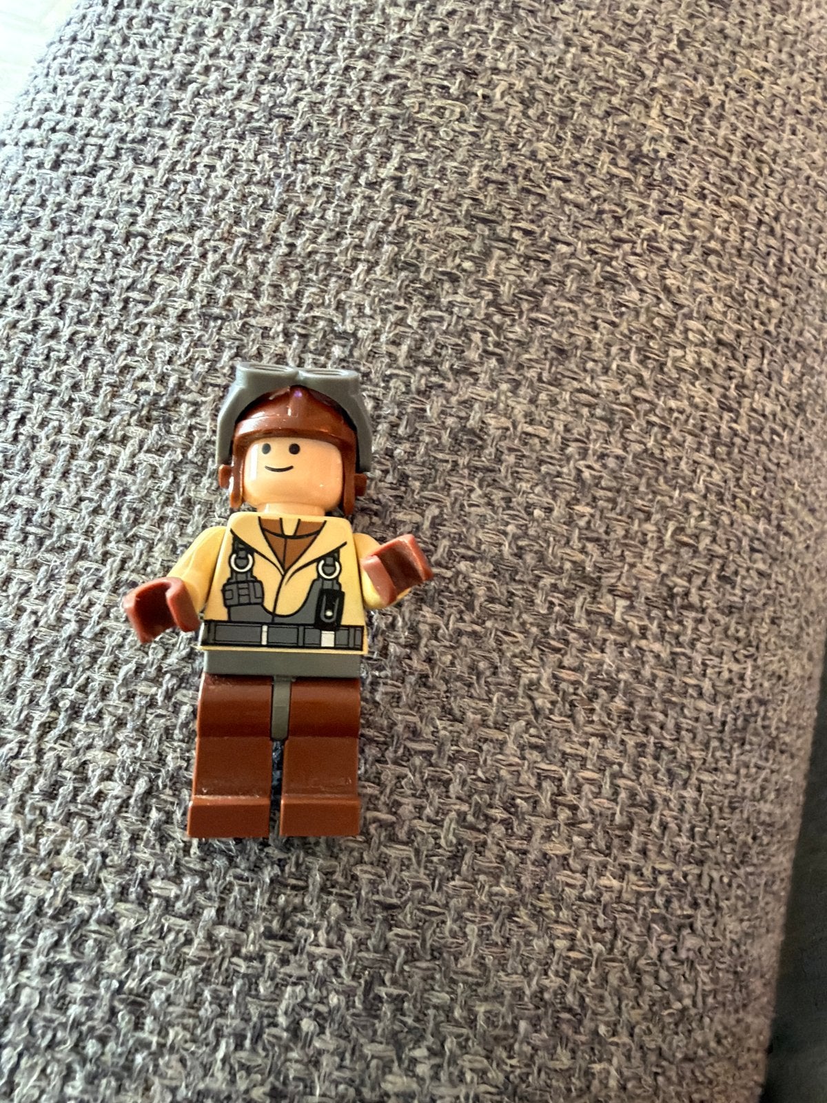 Lego Star Wars sw0160 Naboo Fighter Piloot - Tan Jas, Gebruikt, Star Wars, Lego, Ophalen of Verzenden