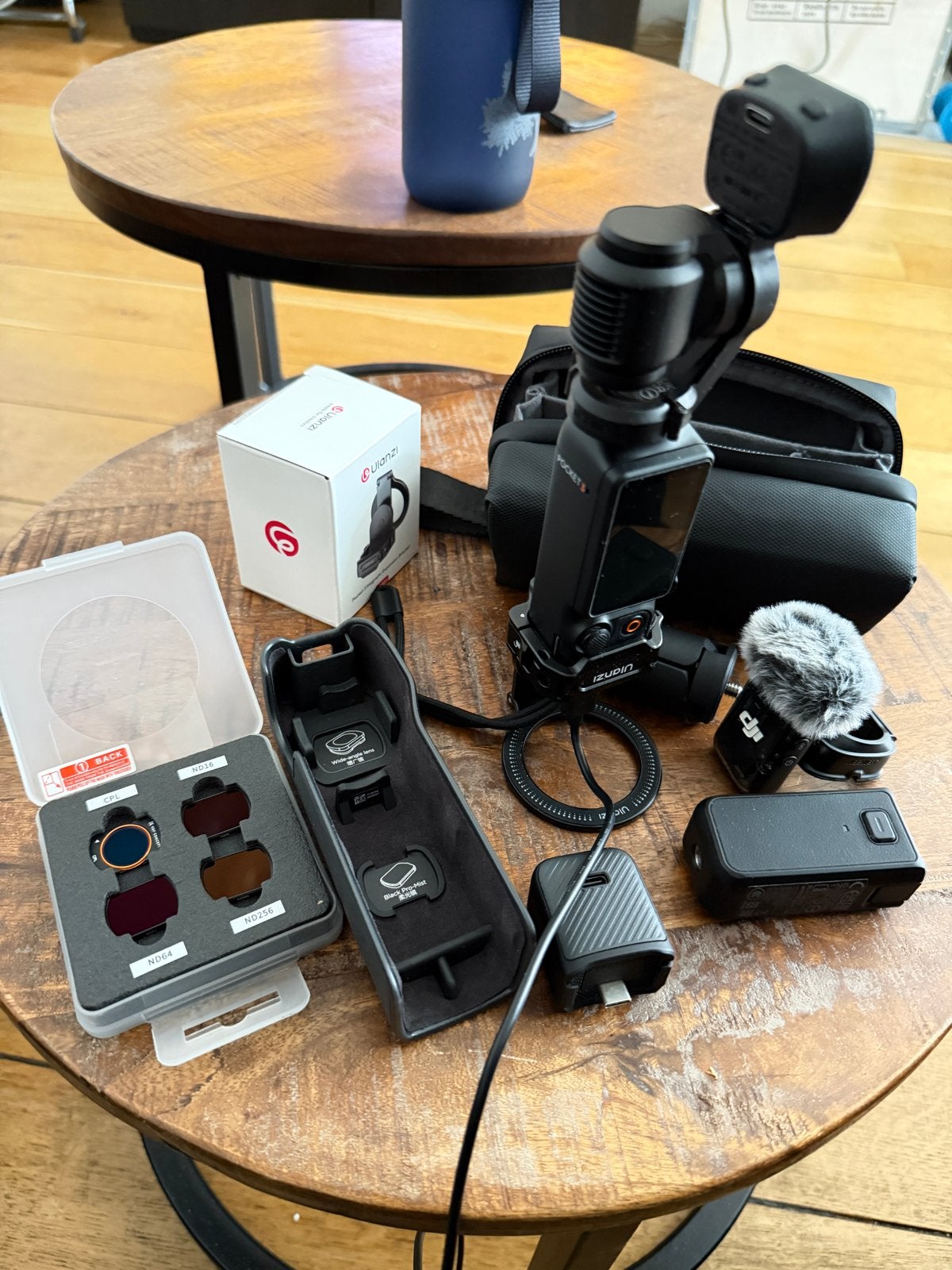 DJI Osmo Pocket met accessoires, Audio, Tv en Foto, Ophalen, Beeldstabilisatie, Zo goed als nieuw, Accu
