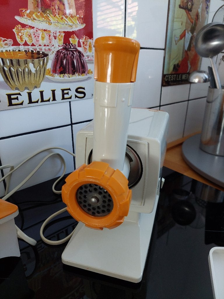 Vintage moulinex keukenmachine, 4 liter of meer, Ophalen, Gebruikt, 1 snelheid