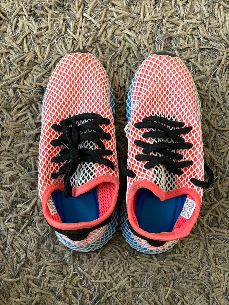 Adidas Deerupt Runner sneakers - Maat 40 2/3, Ophalen of Verzenden, Gedragen, Oranje, Sneakers of Gympen