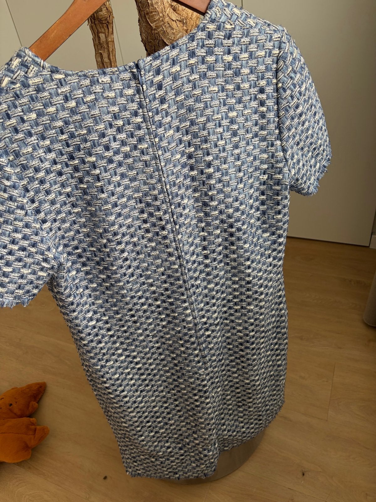 Caroline Bliss Tweed Jurk Maat 40, Kleding | Dames, Jurken, Maat 38/40 (M), Blauw, Ophalen of Verzenden, Zo goed als nieuw