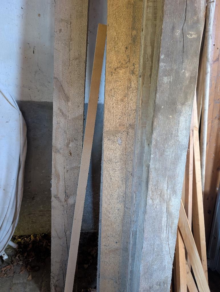 Balken vurenhout  diverse maten, Doe-het-zelf en Verbouw, Hout en Planken, Ophalen, Gebruikt, Balk, Vuren
