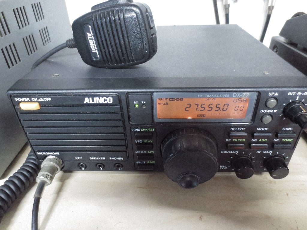 alinco dx 77 HF transceiver ( 0-30 MHZ ), Ophalen of Verzenden, Zo goed als nieuw, Zender en Ontvanger