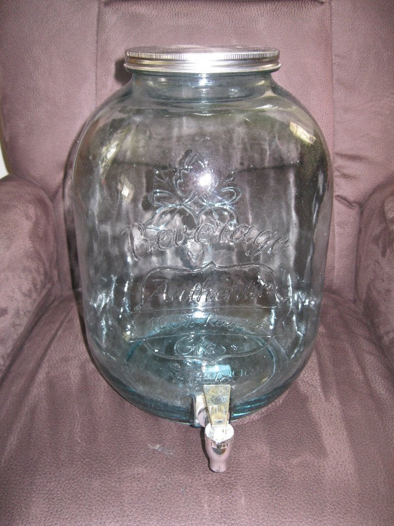 Limonade tap 12 liter, Ophalen of Verzenden, Zo goed als nieuw, Wit, Glas