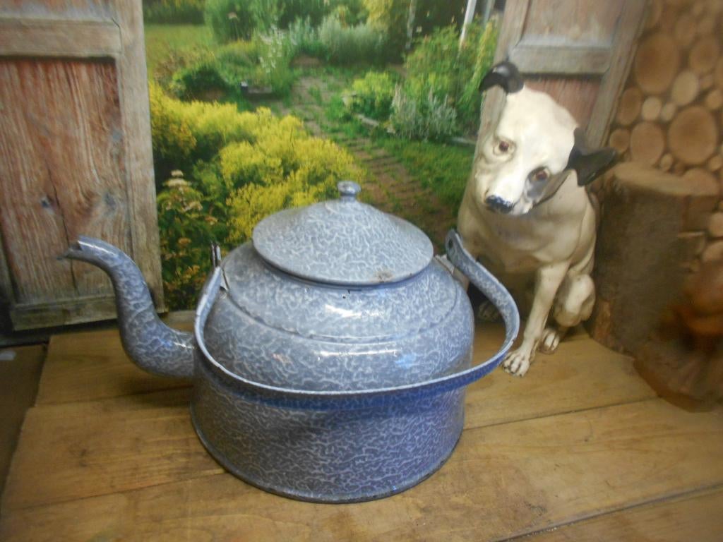 emaille thee koffiepot kannen waterketel div maten e kleuren, Antiek en Kunst, Antiek | Emaille, Ophalen of Verzenden