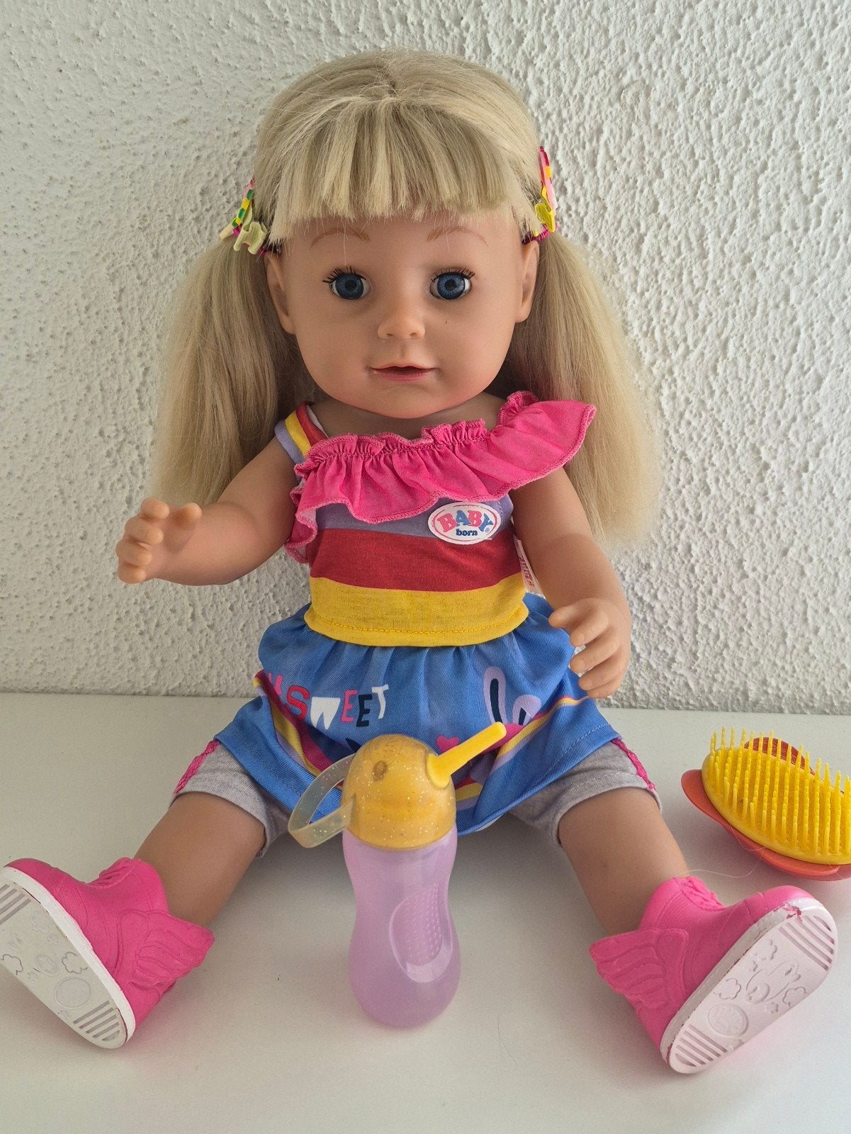 Baby Born pop Grote Zusje Soft Touch Babyborn, Ophalen of Verzenden, Zo goed als nieuw, Babypop