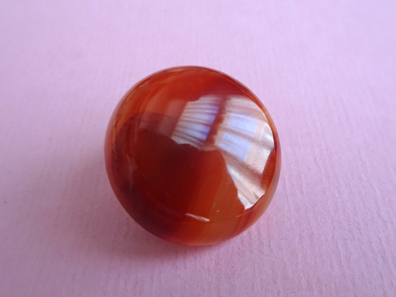 jwg Antiek Victoriaanse agaat steen broche rood oranje 1880, Ophalen of Verzenden, Overige materialen, Broche, Met edelsteen