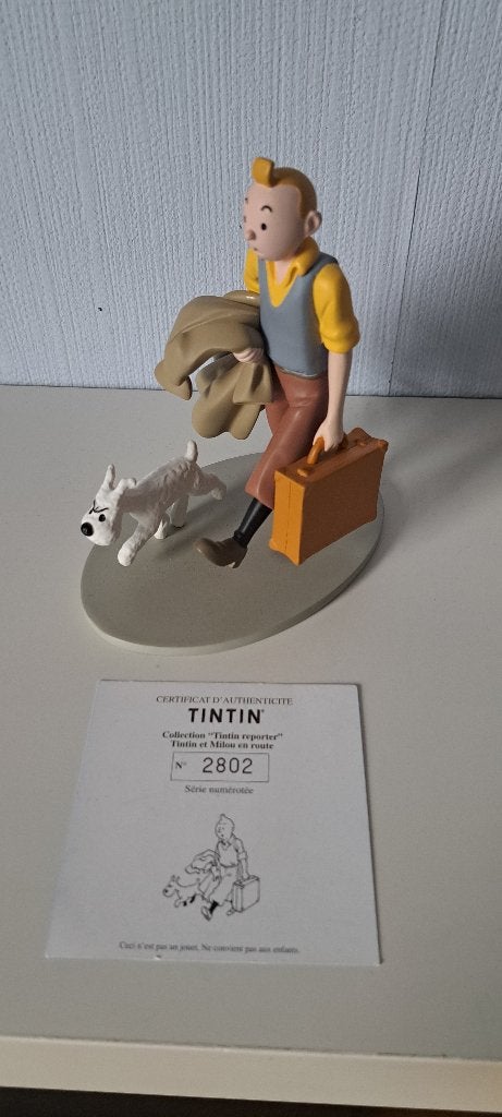 Kuifje beeldje, Ophalen of Verzenden, Kuifje, Zo goed als nieuw, Beeldje of Figuurtje