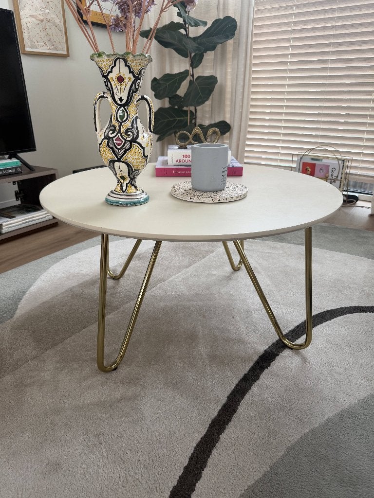 Ronde salontafel - Coffee Table Sleek design, Ophalen, 50 tot 100 cm, Rond, 50 tot 100 cm