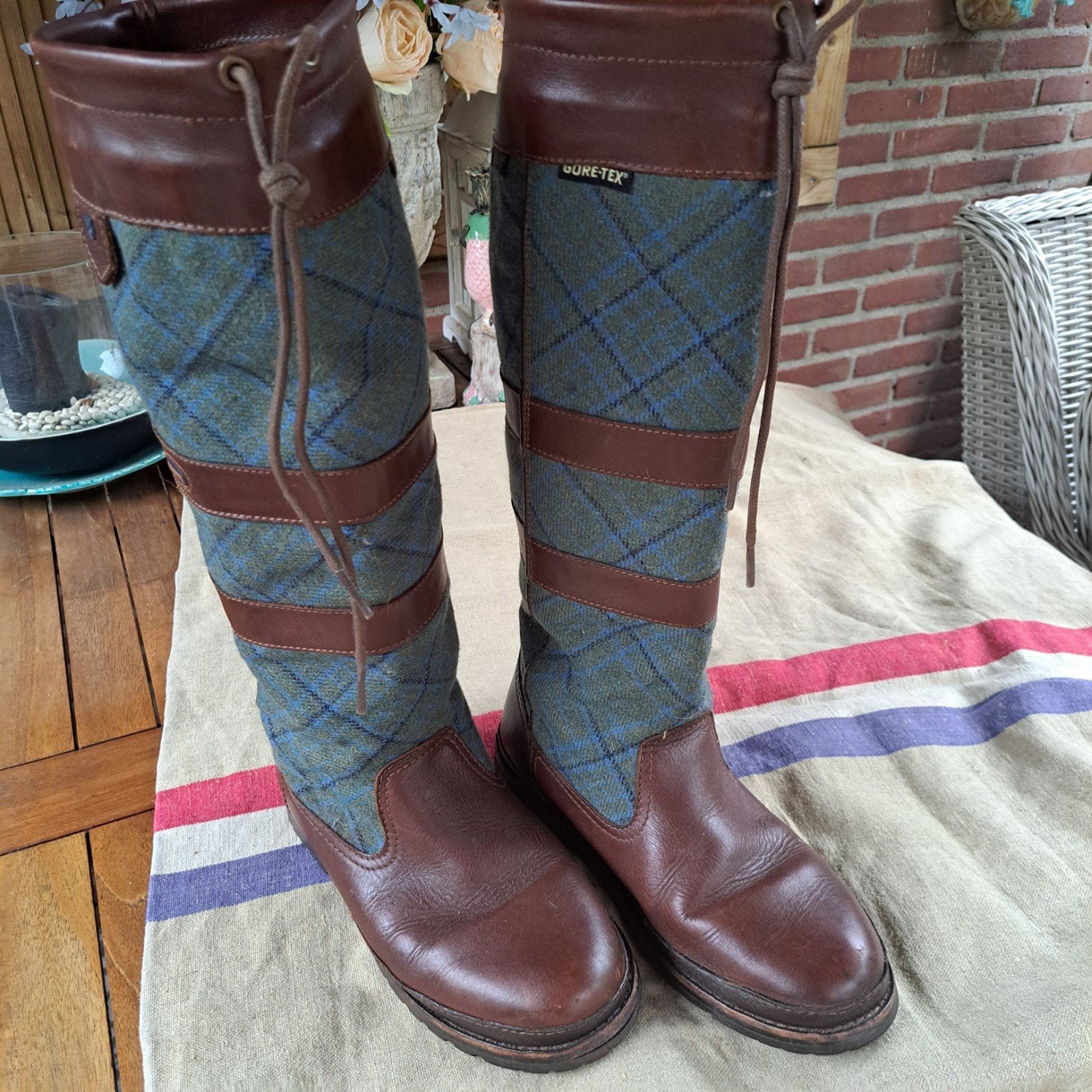 Stevige Dubarry outdoor laarzen met ruit maat 40 / 6,5., Ophalen, Overige merken, Zo goed als nieuw, Dames