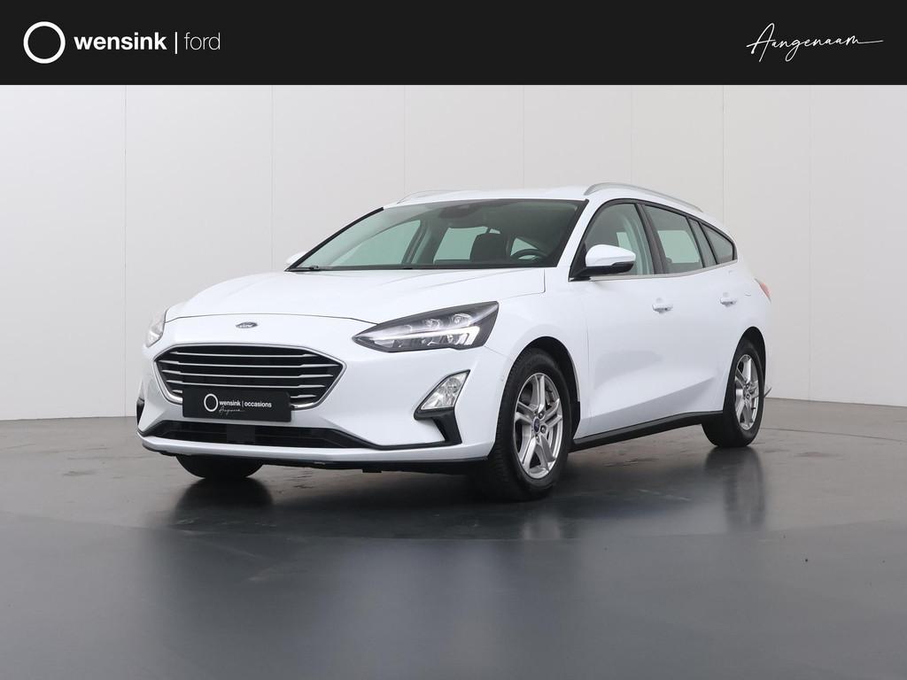 Ford Focus Wagon 1.0 EcoBoost Hybrid Trend Edition Business, Auto's, Ford, Stof, Gebruikt, Wit, Geïmporteerd