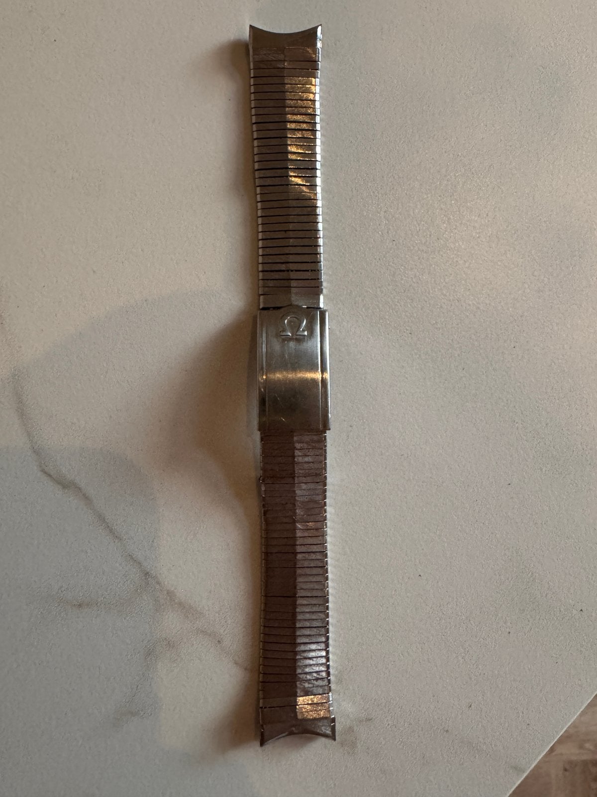 vintage Omega horlogebandje no.12, Staal, Gebruikt, Staal, Polshorloge