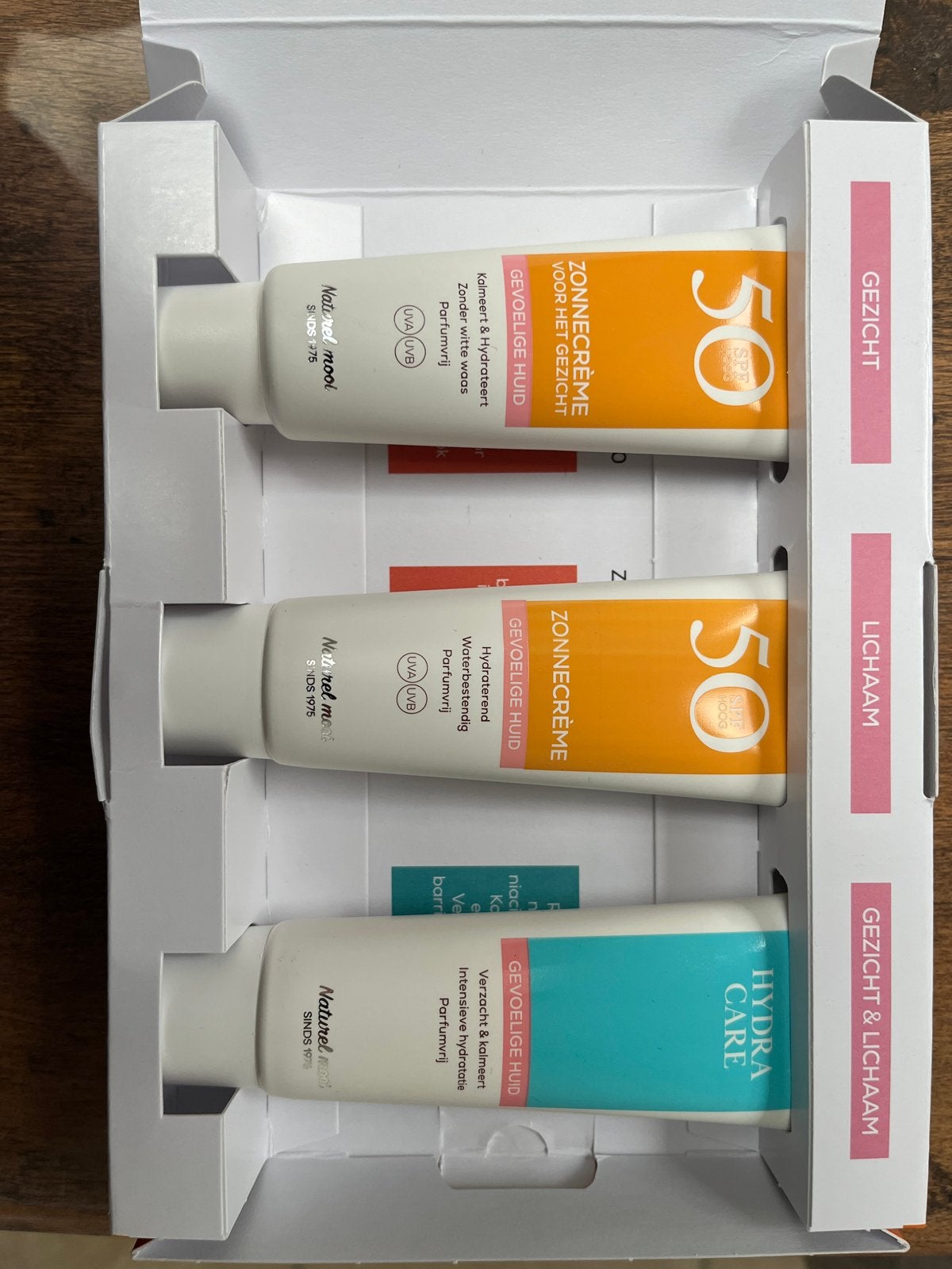 Biodermal Zonbescherming SPF 50 Set - Gezicht & Lichaam, Ophalen of Verzenden, Nieuw, Gehele gezicht, Verzorging