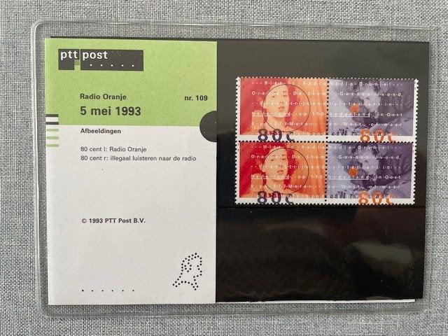 Postzegelmapje PZM109 Radio Oranje 1993 Postfris, Ophalen of Verzenden, Postfris, Overige thema's