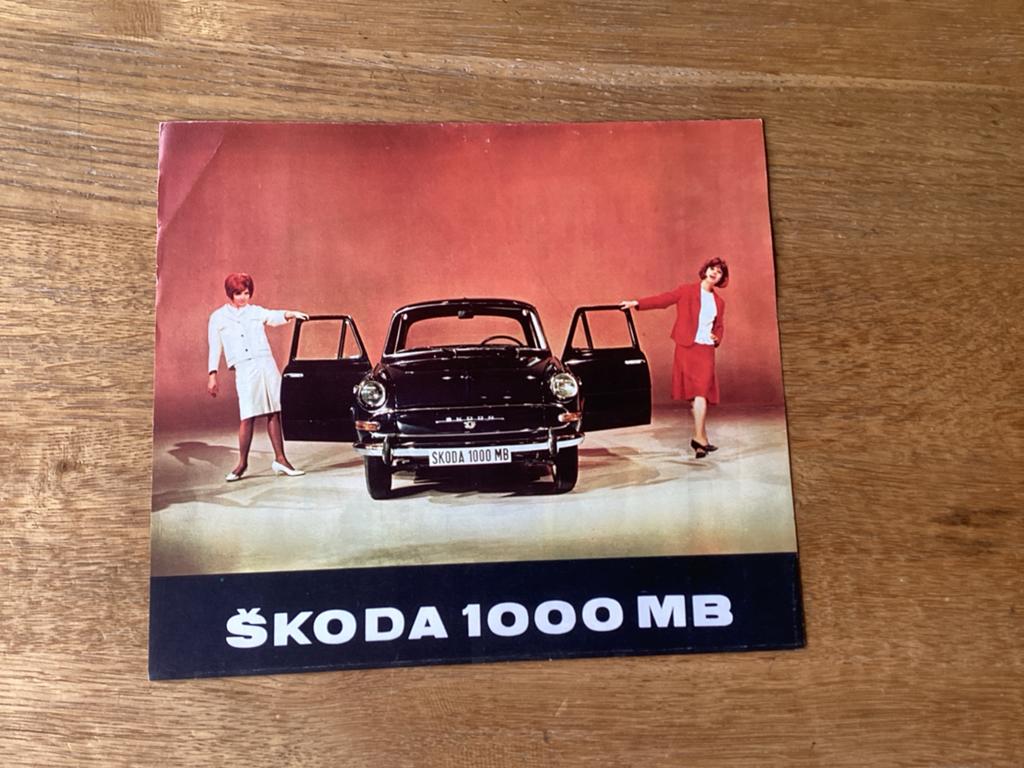 Originele Skoda 1000 MB brochure uit de jaren '60, Ophalen of Verzenden, Zo goed als nieuw, Overige merken