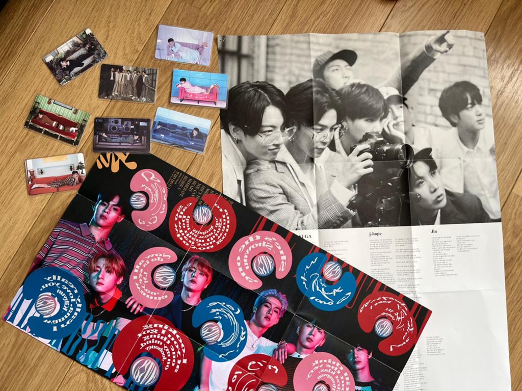 K-pop BTS collectibles, Ophalen of Verzenden, Zo goed als nieuw, Foto of Kaart