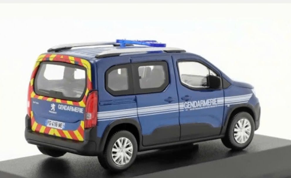 PEUGEOT RIFTER 2019 GENDARME schaal 1:43 Norev ref. 479063, Verzenden, Nieuw, Auto, Norev