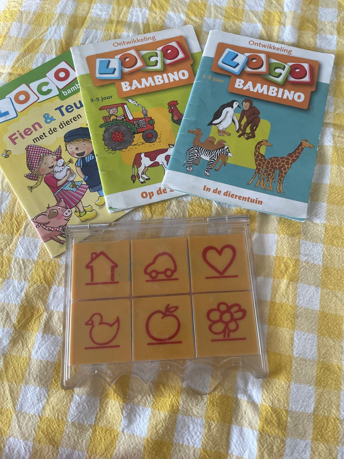 Loco Bambino set 3-5 jaar - Fien & Teun, Op de Boerderij, Di, Kinderen en Baby's, Speelgoed | Educatief en Creatief, Ophalen, Zo goed als nieuw