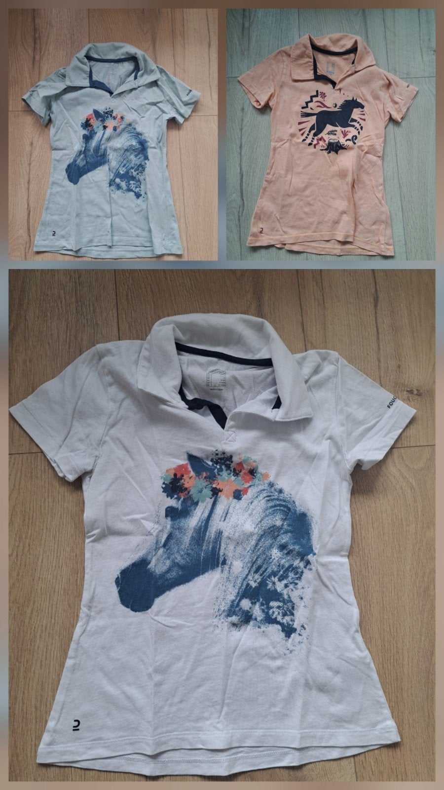 3 paardrij shirts maat 140/146, Dieren en Toebehoren, Paardrijkleding, Ophalen, Bovenkleding