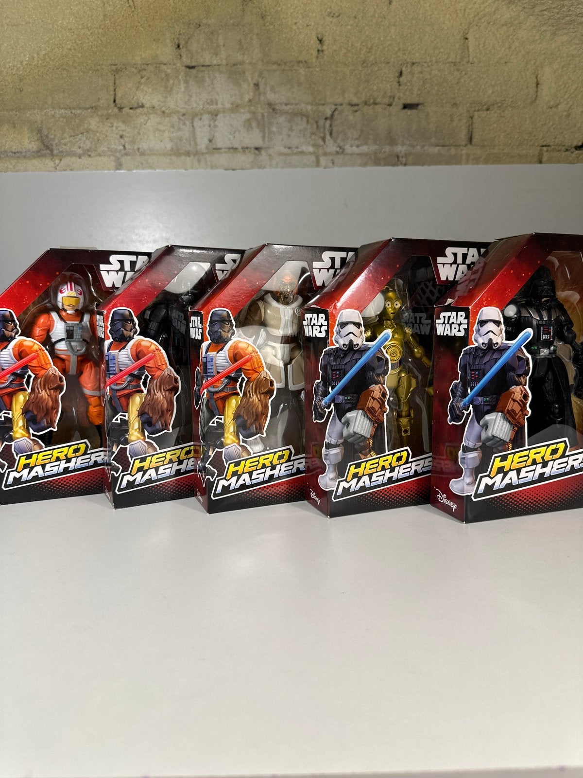 5 Nieuw Verzegelde Star Wars Hero Mashers Actiefiguren Set, Ophalen of Verzenden, Nieuw
