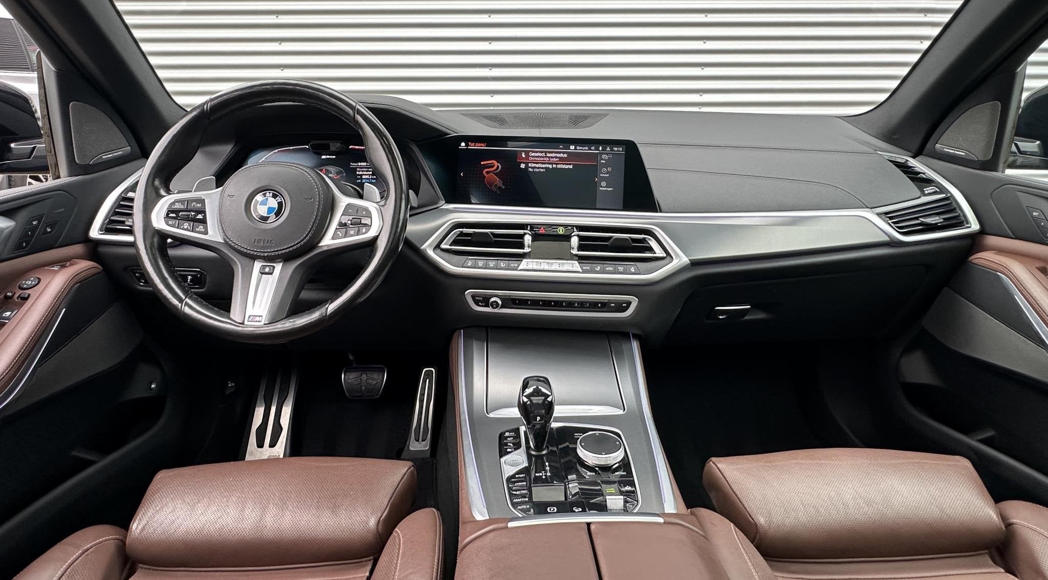 BMW X5 xDrive45e High Executive Hedin onderhoud, als nieuw, 77 km/l, Gebruikt, 394 pk, Zwart