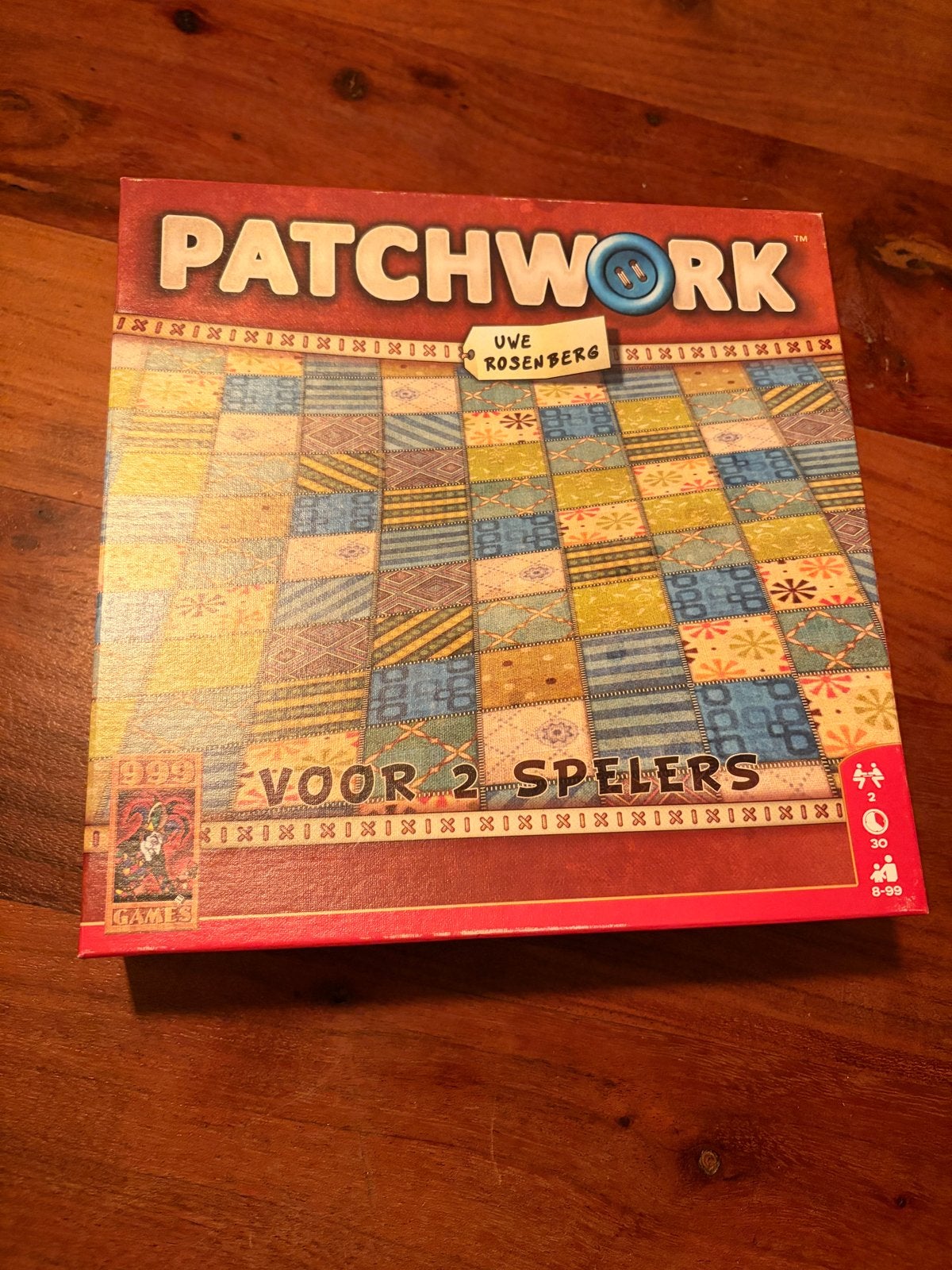 Patchwork bordspel - Compleet met vervangend vierkantje, Een of twee spelers, Ophalen of Verzenden, Gebruikt