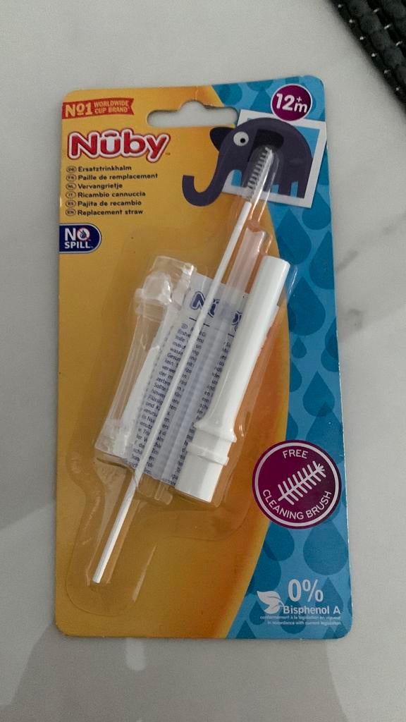 NIEUW NUBY vervangingsrietje, Ophalen of Verzenden, Nieuw, Overige typen