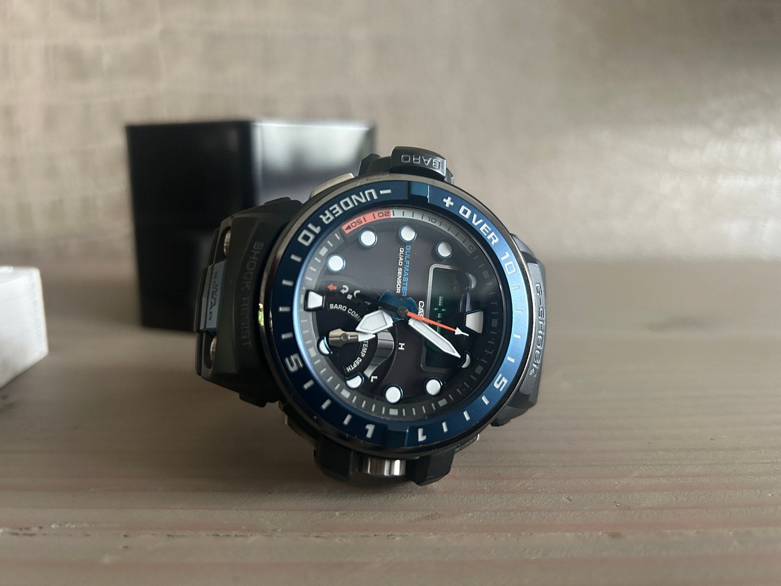 Casio G-Shock GWN-Q1000-1AER Gulfmaster, Sieraden, Tassen en Uiterlijk, Horloges | Heren, Casio, Kunststof, Gebruikt, Polshorloge