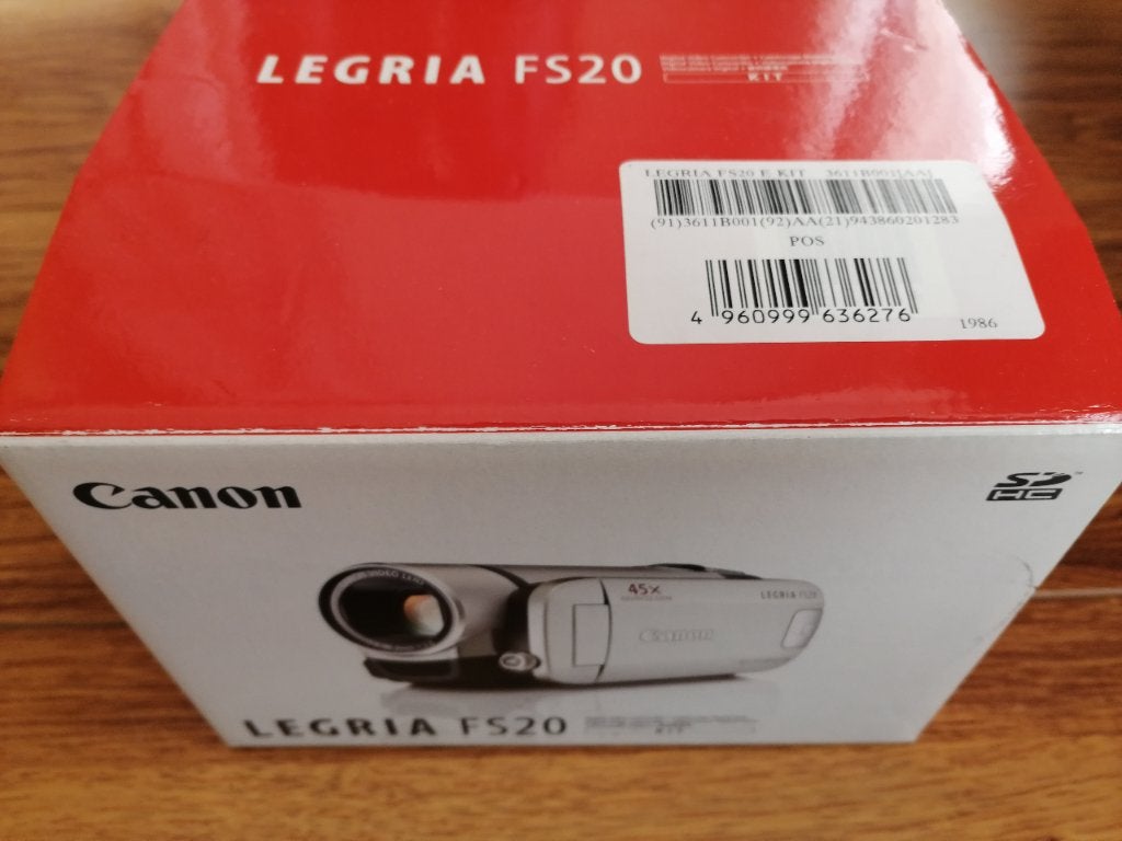 Canon Legria FS20 foto camrecorder lader bp accu fs20 defect, Mini dv, Gebruikt, Canon, 20x of meer