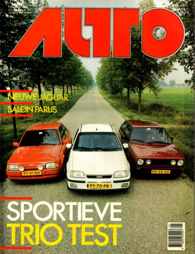 Autovisie triotest Kadett GSI,Golf GTi en Escort RS Turbo, Ophalen of Verzenden, Gelezen, Overige merken