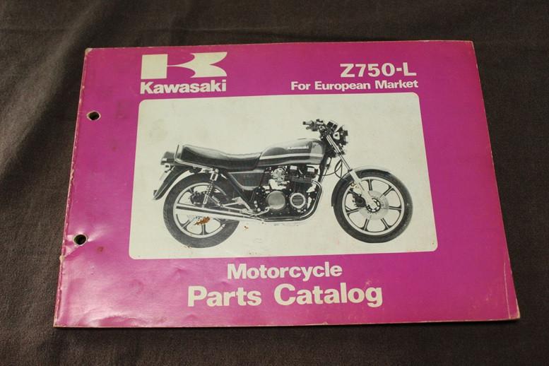 Kawasaki Z750L 1981 motorcycle parts catalogue Z750 L1 L2, Ophalen of Verzenden, Kawasaki