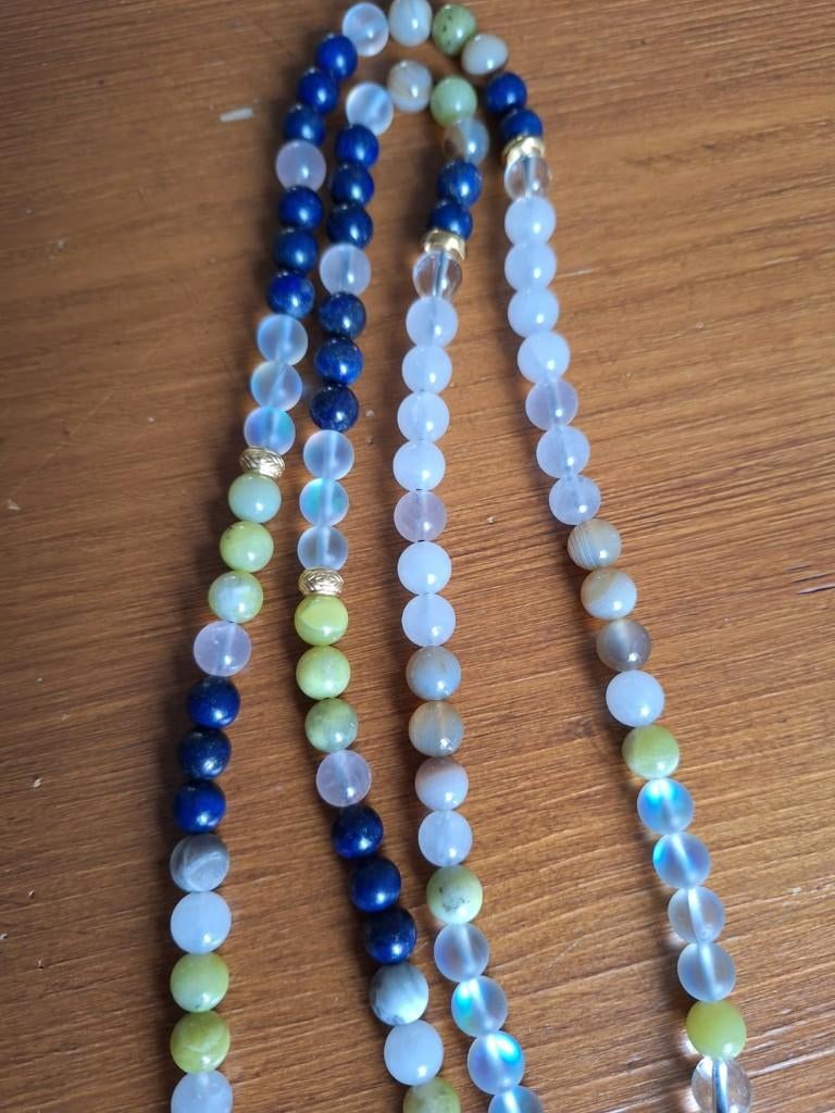 Gebedsketting /mala 108 stenen, Verzenden, Gebruikt, Steen of Mineraal, Met edelsteen