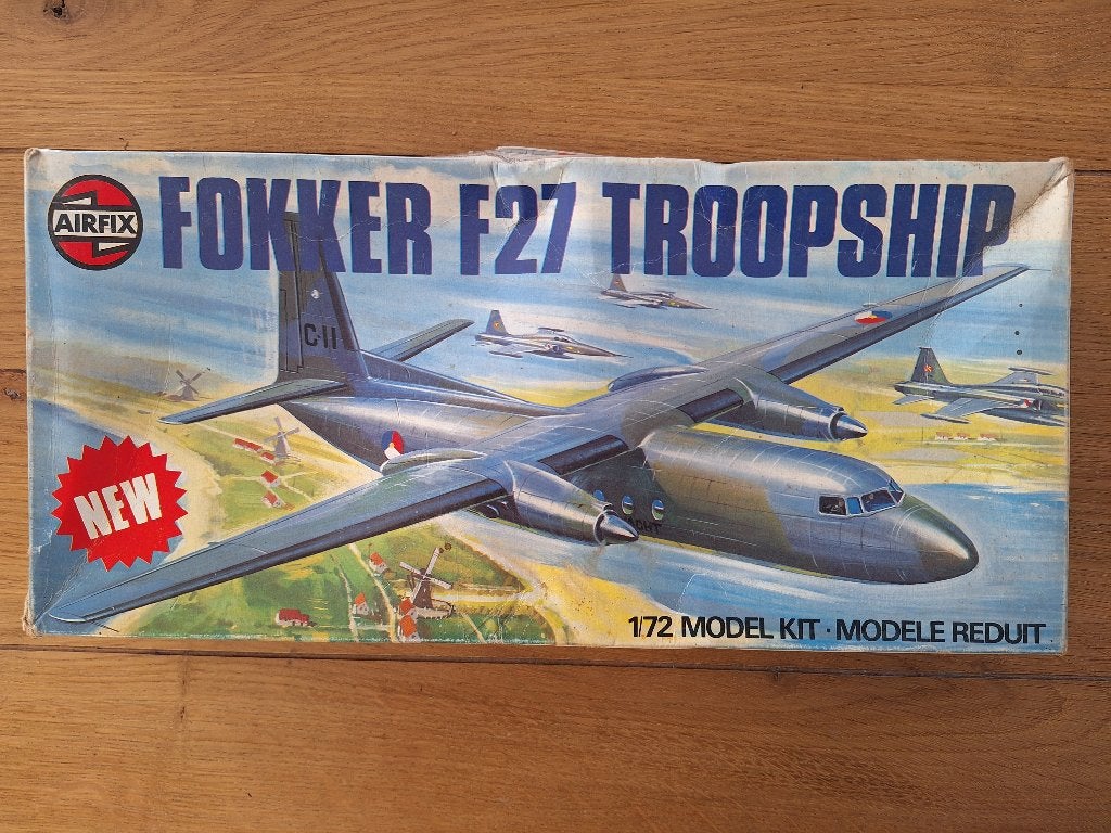 1:72 1/72 Airfix Fokker F27 Troopship, Overige merken, 1:72 tot 1:144, Ophalen of Verzenden, Zo goed als nieuw