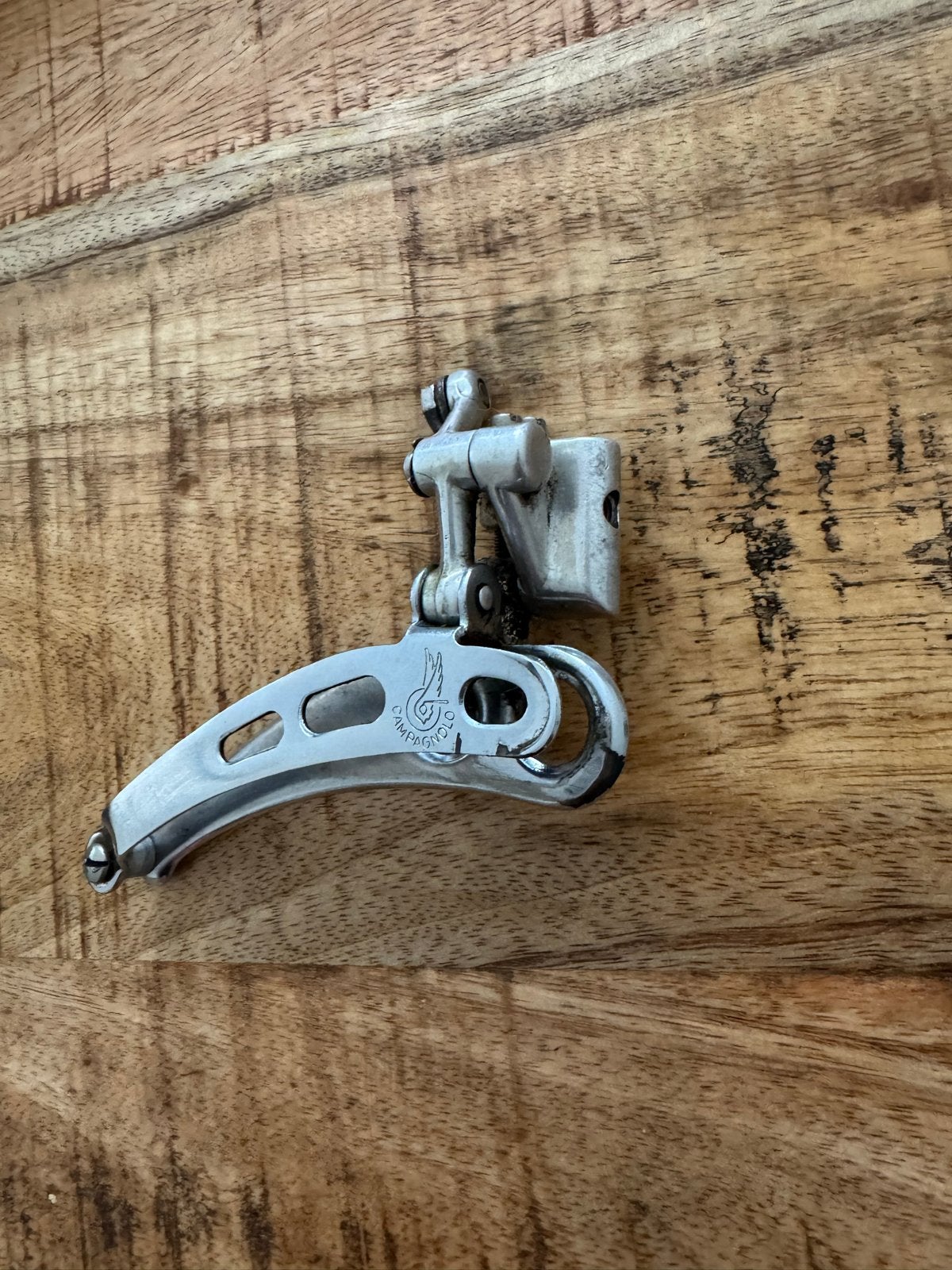 Campagnolo Voorderailleur (Aanlas), Gebruikt, Ophalen of Verzenden, Derailleur of Ketting, Aluminium