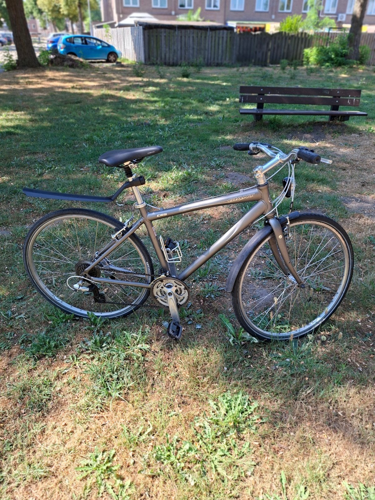 mooie opgeknapte giant racefiets, Ophalen, 28 inch, Vering, Velgrem