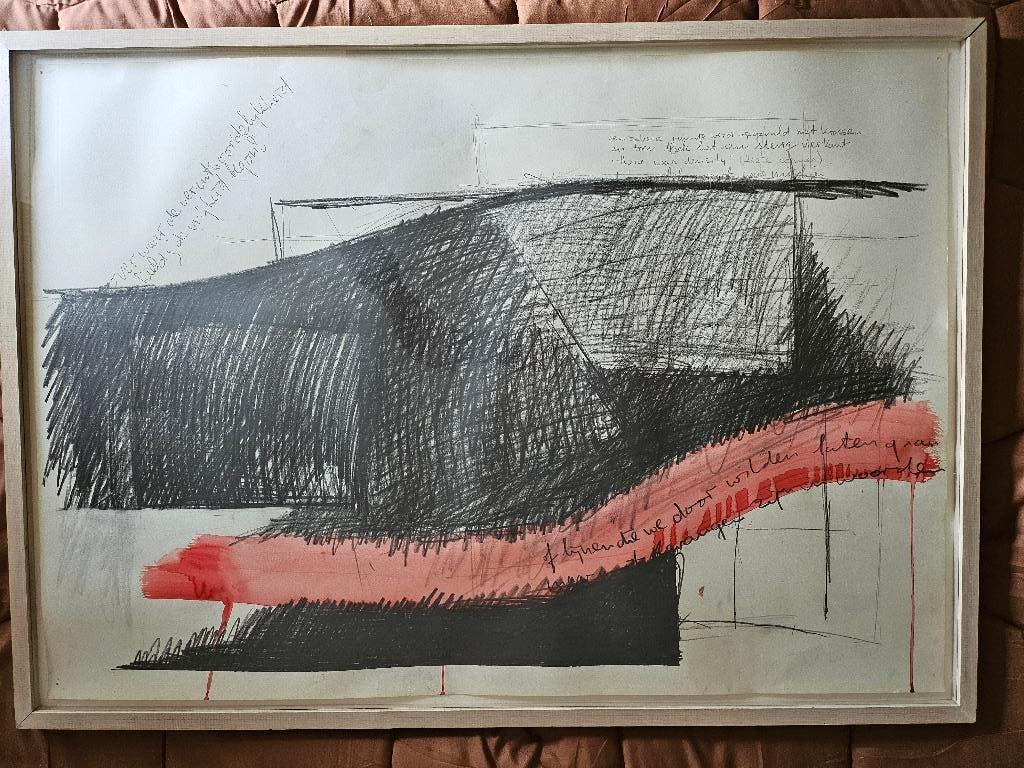 Tekening/aquarel van Theo C. ten Have, Ophalen