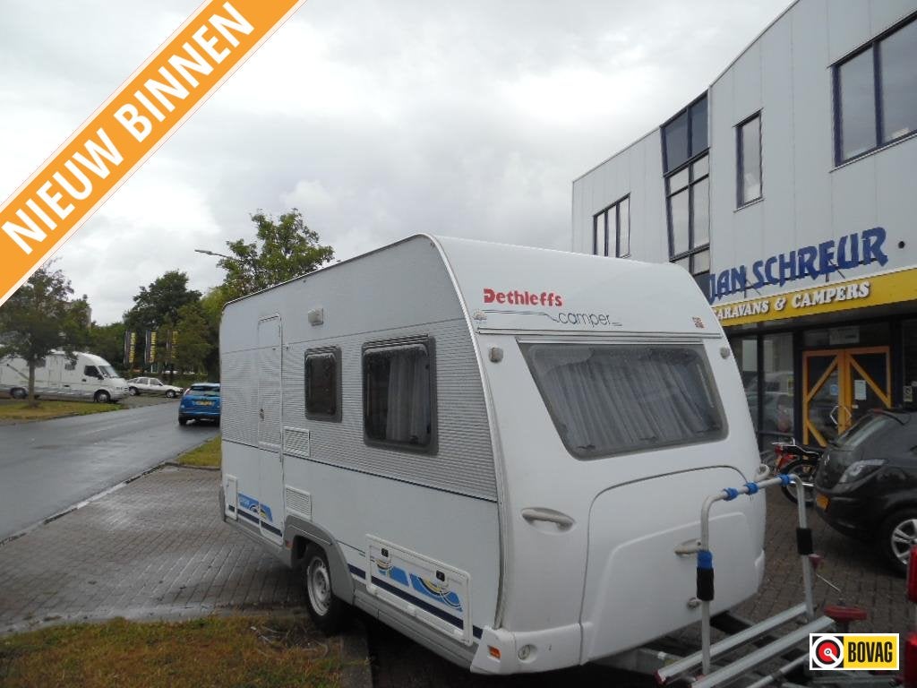 Dethleffs Camper 420 T mooi en compact, 750 - 1000 kg, Dethleffs, Dwarsbed, Kachel