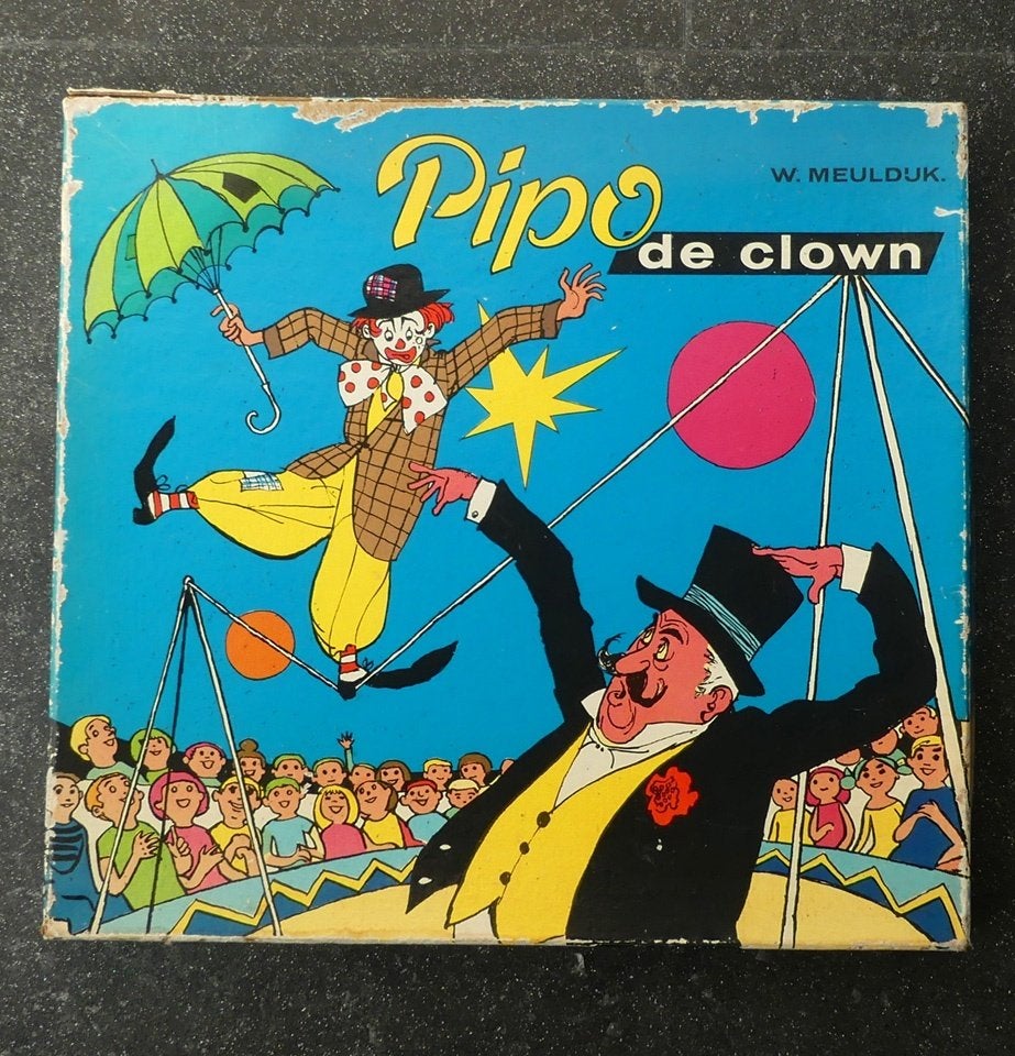 Pipo de Clown vintage puzzle houten legpuzzel Wim Meuldijk, Verzamelen, Ophalen of Verzenden, Gebruikt, Tv, Overige typen