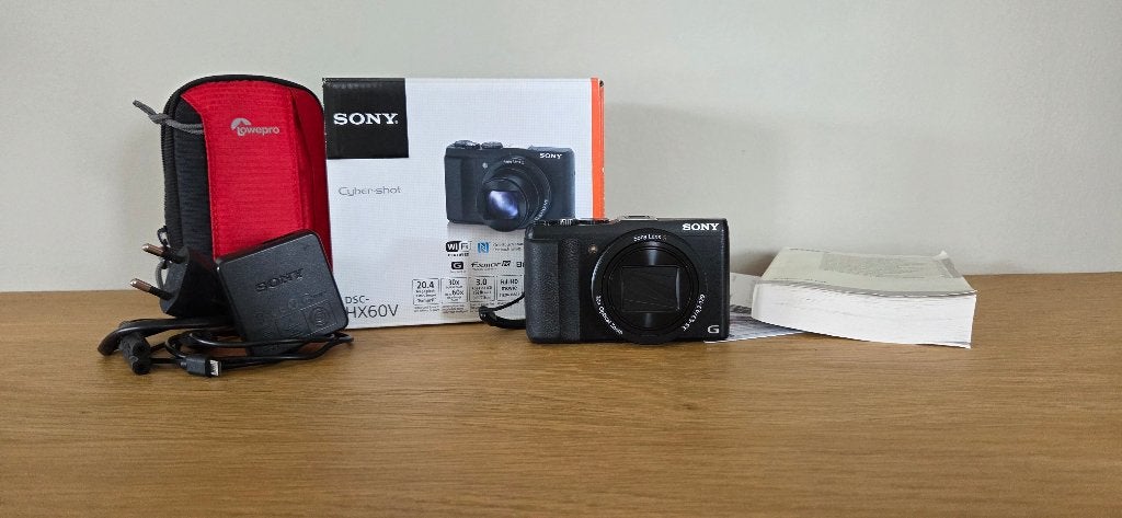 Digitale compact camera [ Sony cybershot HX60V ]  met wifi, 20 Megapixel, Compact, Ophalen of Verzenden, Sony