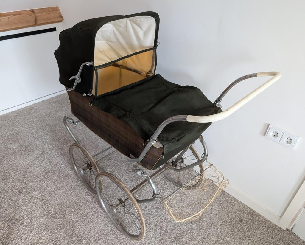 Vintage Kinderwagen - Klassieke Stijl, Gebruikt, Met reiswieg, Ophalen, Kinderwagen