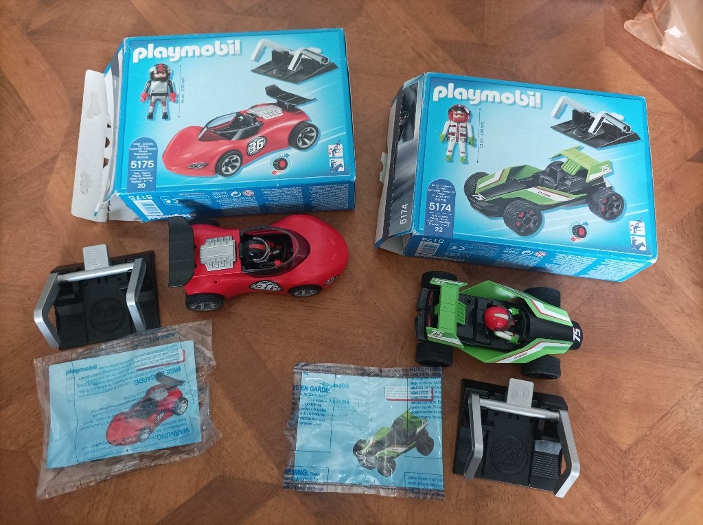 Playmobil raceauto 5174/5175, Complete set, Voertuig, Ophalen of Verzenden, Zo goed als nieuw