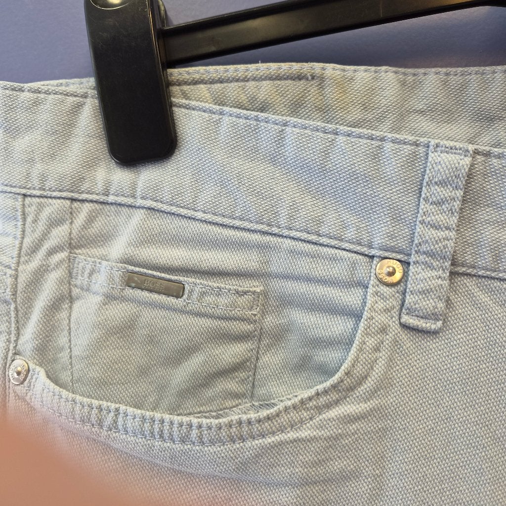 Hugo Boss lichte zomer broek model Delaware W38 L34 nr 51308, Blauw, ., Hugo Boss, Maat 56/58 (XL)