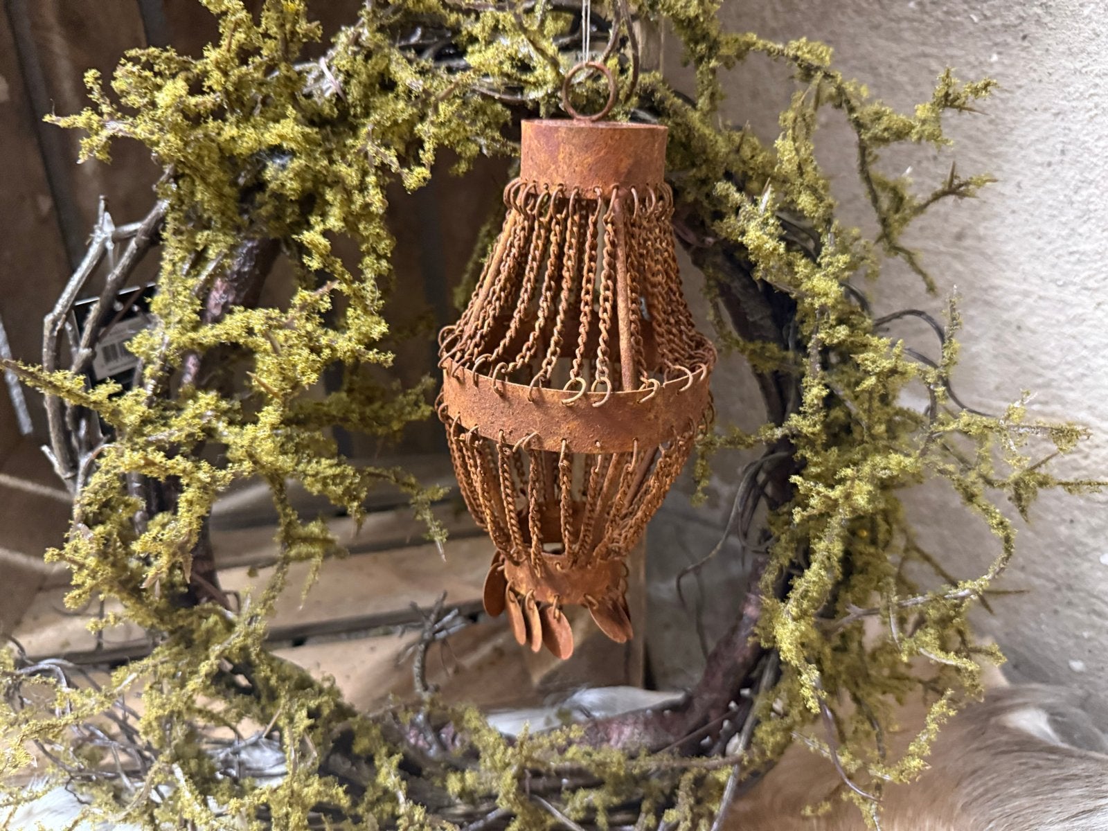 Landelijk roest ornament / hanger - 16cm hoog, ., Nieuw, Ophalen of Verzenden, Landelijk