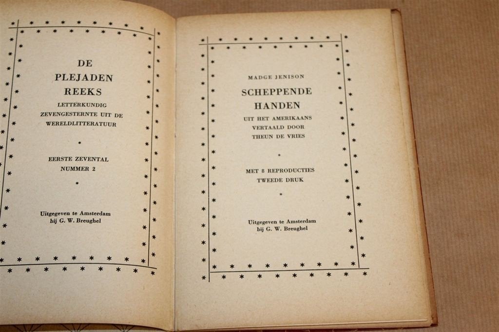 Scheppende Handen — Madge Jenison, Roman over Van Gogh 1946, Ophalen of Verzenden, Gelezen