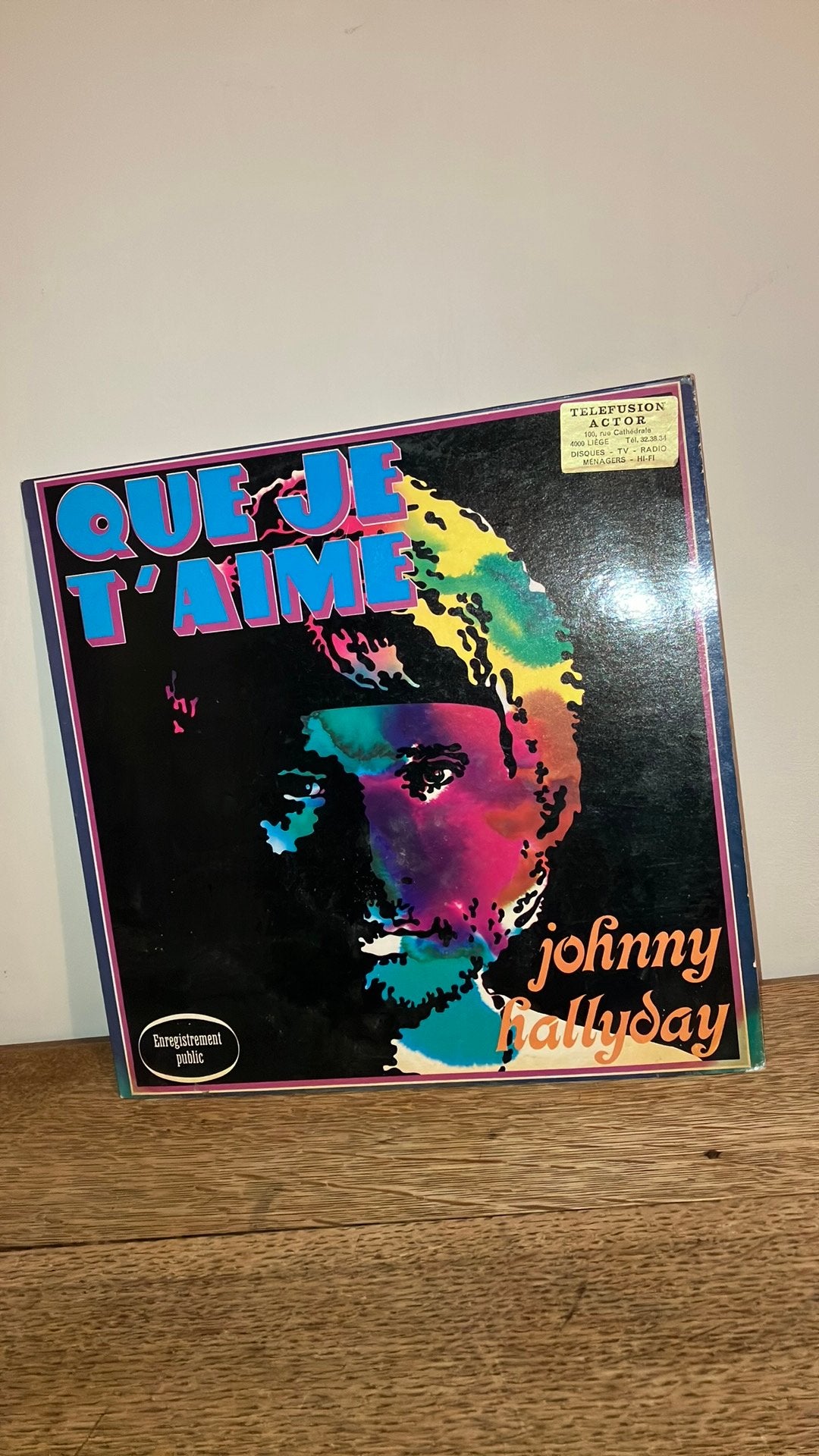 Johnny  Hallyday Que je T’aime lp, LP, Progressive Rock, Ophalen of Verzenden, Zo goed als nieuw