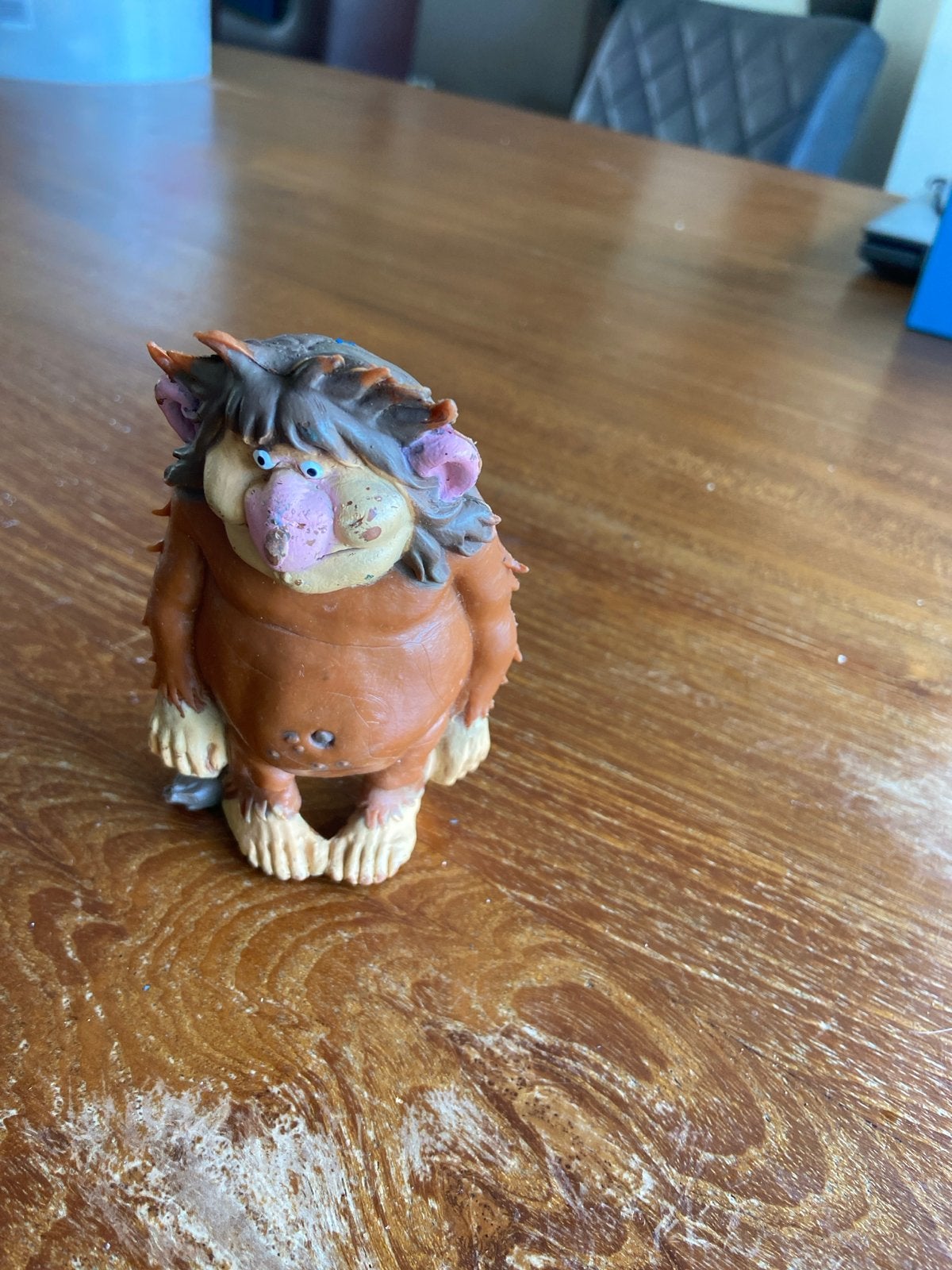 Vintage Troll Figuur - Uniek Verzamelaarsitem, Ophalen of Verzenden, Gebruikt
